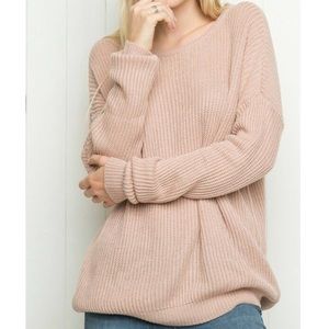 Brandy Melville Light Pink “Ollie” Sweater